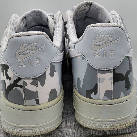 Nike Air Force 1 Winter Camo Platinum Camo Shoes Men's Size 11 823511-009 Rare - Picture 8 of 9